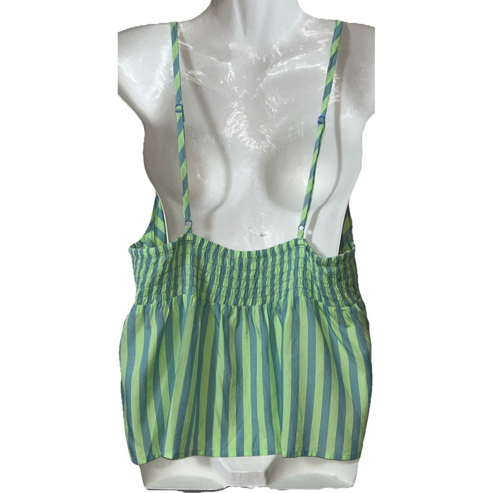 BP Women's Halter L Striped Pastel Girly Valley Girl Bimbo Festival Beach Vaca - Picture 3 of 6